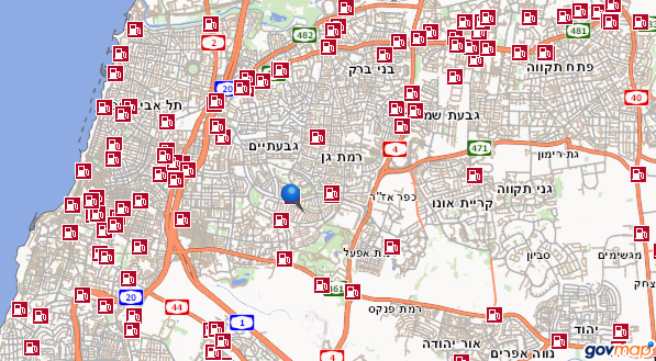 מפת תחנות דלק בישראל